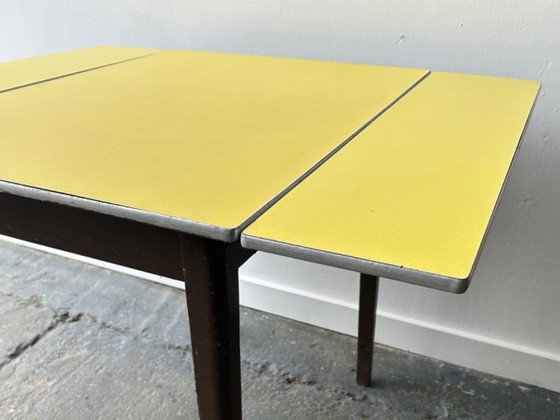 Image 1 of Mid-Century vintage 1960s dining / kitchen / Formica drop leaf table