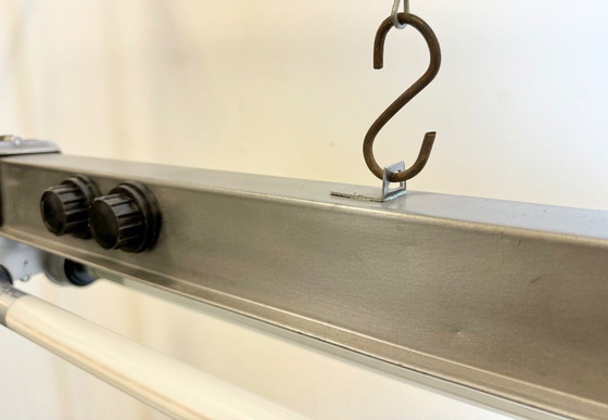 Image 1 of Industrial Polished  Hanging Tube Light, 1970s