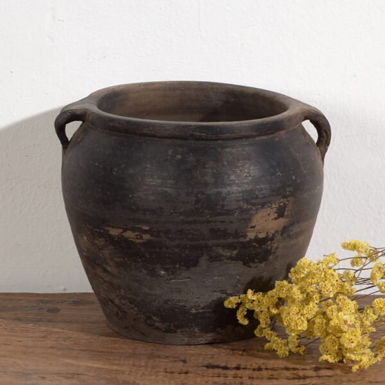 Antike Vase im Wabi-Sabi-Stil (ca. 1900) #3 – Vasen, Ceramic, Rustic (photo 5 of 34)