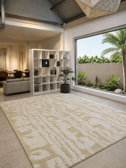 Tapis Brink and Campman Florence Broadhurst Waterwave Citron NEUF