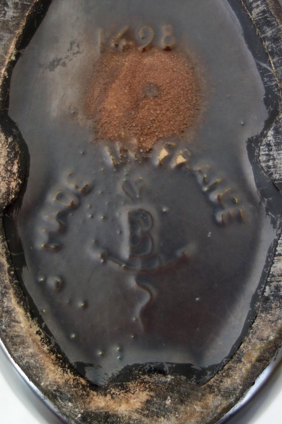 Image 1 of Geflammte Keramikvase signiert De Bruyn Five Lille