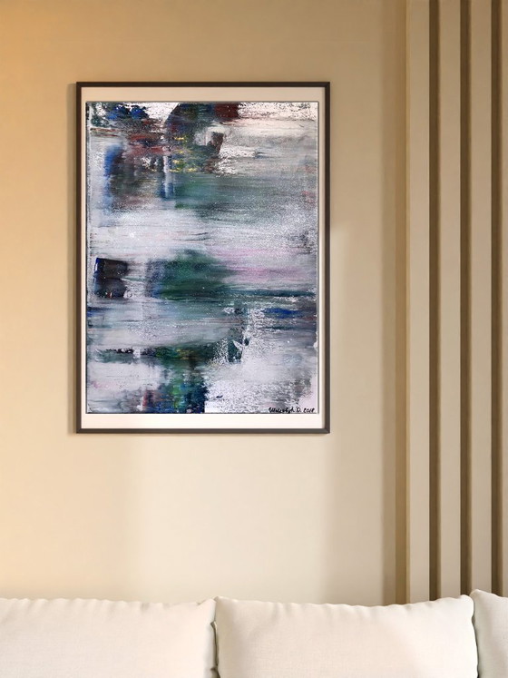 Original Acrylic Painting Abstract Expressionism Night Coolness – Paintings & Drawings, Canvas (photo 3 of 7)