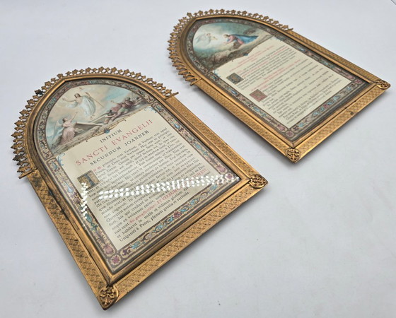 Image 1 of Altar Canon (Altar Cards (Tabellae Lavabo) 19th Century