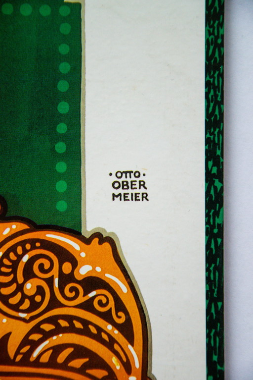 Origineel Duits Bierbord / Maximator Starkbier Augustiner Bräu / jaren 1970 / 34.5x49.5cm / 13.5x19.5in