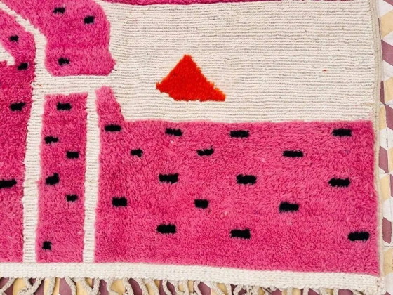 Tapis berbère tissé main en laine 400x300 cm rose, Maroc – Wool, Cotton (photo 5 of 9)