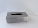 Metall-Taschentuchboxhalter, silberfarben