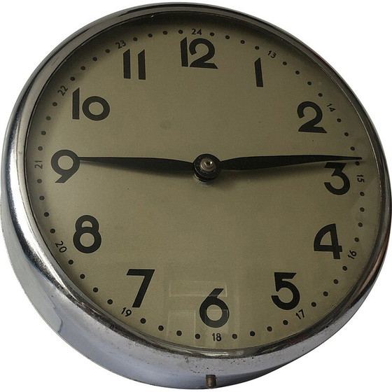 Image 1 of Vintage industrial wall clock, Czechoslovakia 1960s