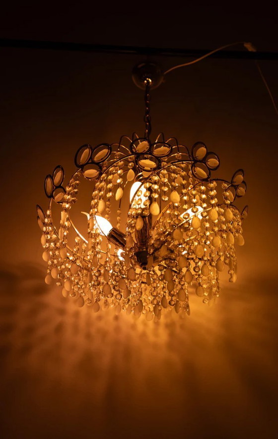 Image 1 of Vintage Italian teardrop pendant lamp