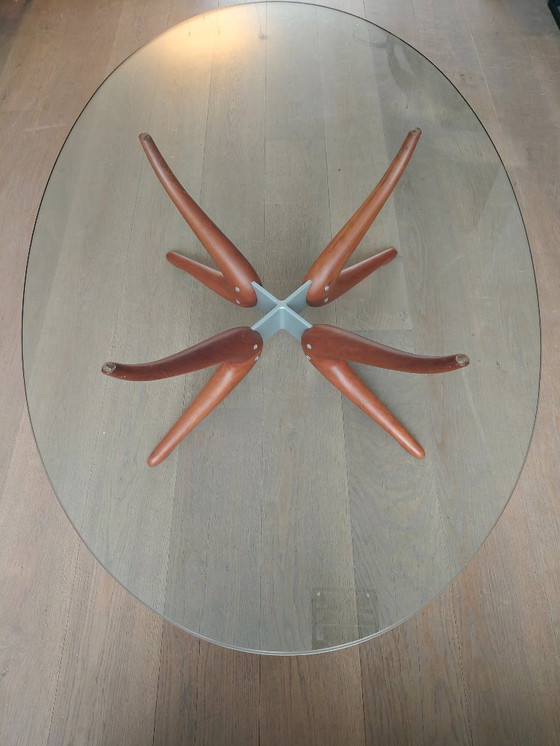 Image 1 of Porada Denuo Salontafel – Italiaans Design – Massief Hout & Glas
