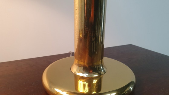 Image 1 of 2x XL Regency brass table lamp Baulmann Leuchten 80s