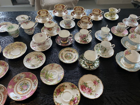 Image 1 of Large collection of Royal Albert cups and saucers in excellent condition