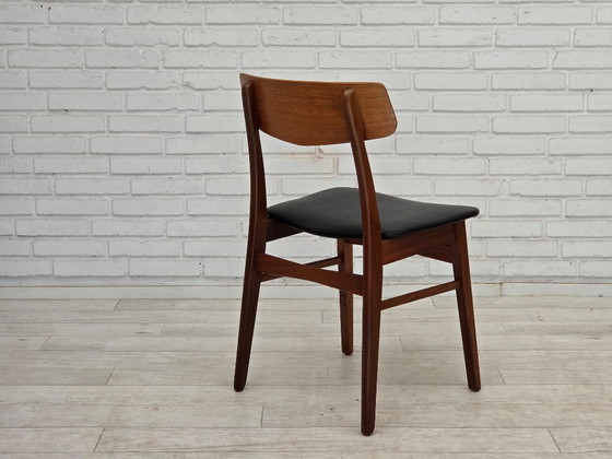 Set van 4 Deense eetkamerstoelen uit de jaren 70 van Findahl Møbelfabrik, gemaakt van teakhout. – Skai, Wood (photo 10 of 14)