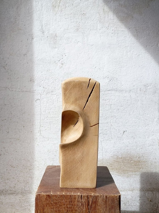 Vase / Sculpture en Chêne Massif Sculpté – retroDom, Wood (photo 8 of 8)