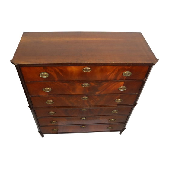 Image 1 of Commode Chiffonnière Acajou flammé