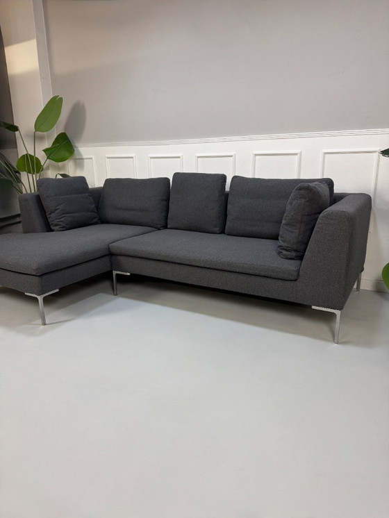 Image 1 of Divano di design B&B Italia Charles in tessuto grigio