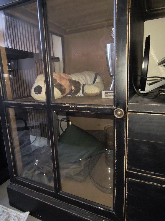 Image 1 of credenza rustica con vetrina