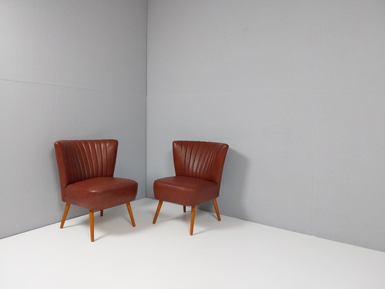 Image 1 of 2 chaises de cocktail vintage, années 1960