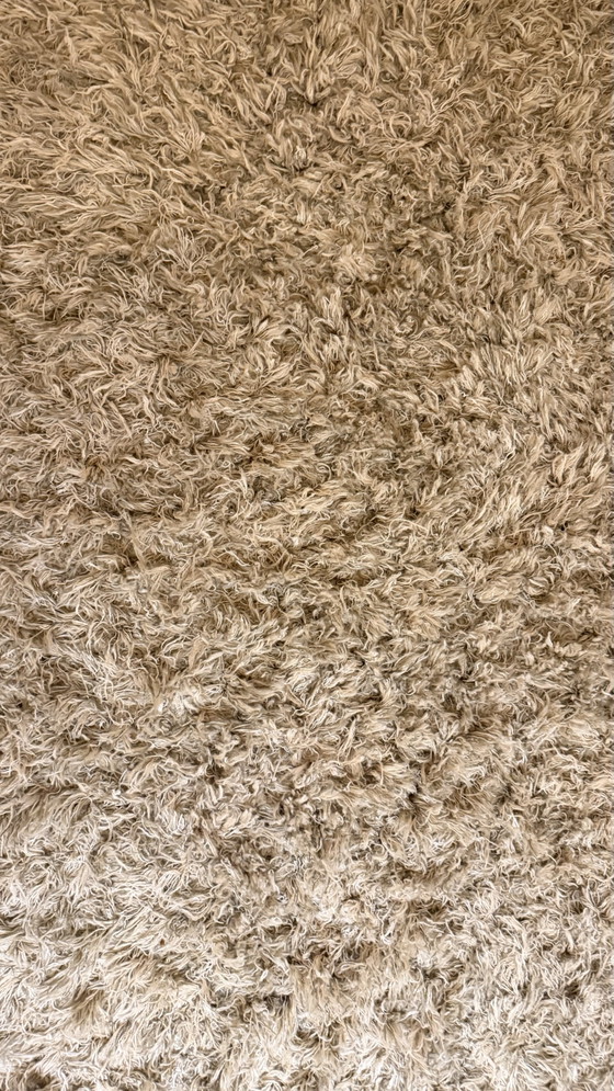 Tappeto Moderno Caldo A Pelo Lungo In Beige E Crema 300x220cm Con Sottotappeto – Tappeti, Textile (photo 5 of 5)