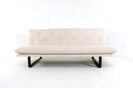 Image 1 of Kho Liang Ie per Artifort Divano a 3 posti C684 nuovo rivestimento vintage