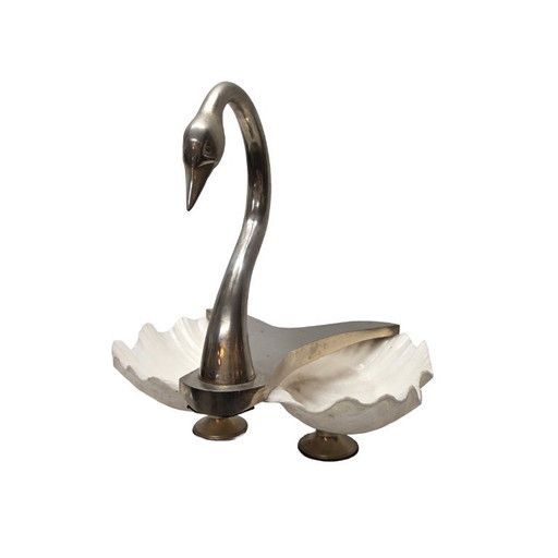 Cygne vintage Maison Binazzi avec coquillages