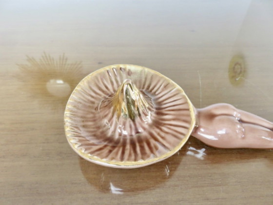 Image 1 of Rare cendier "PIN UP" en céramique du sud est de la France, vintage, 50's 60's