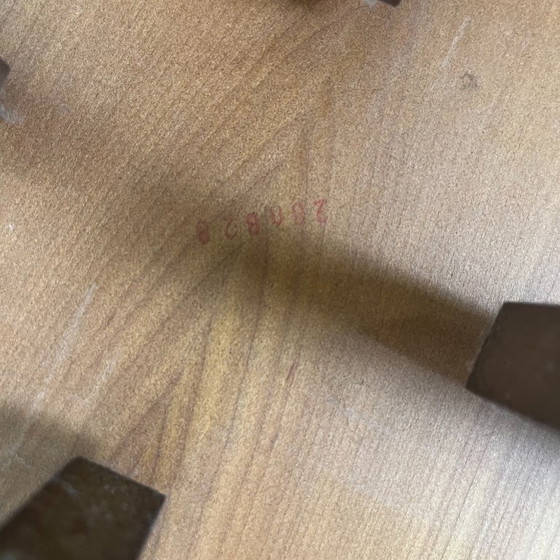 Image 1 of Skulpturaler Couchtisch mit konzentrischen Ringen, Glas und Holz, um 1985