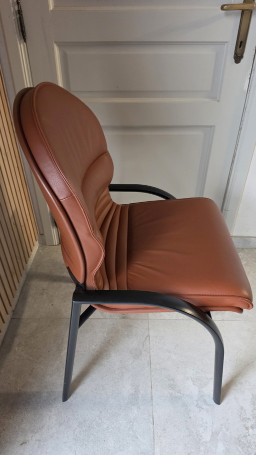 Sedia da ufficio Giroflex in pelle