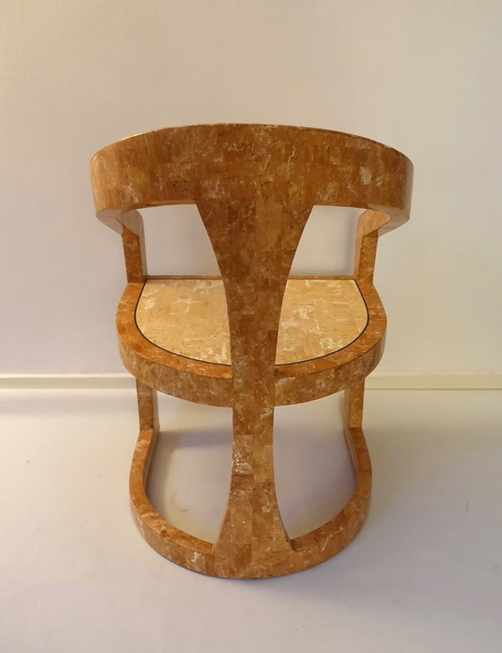 Image 1 of Conjunto de dos sillas Triancolori estilo Maitland Smith, década de 1970