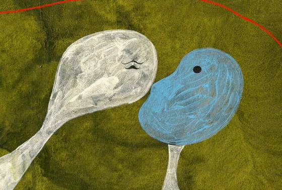 Image 1 of Joan Miró - Dipinto (Amore) 1925 - Manifesto 54 × 70 cm