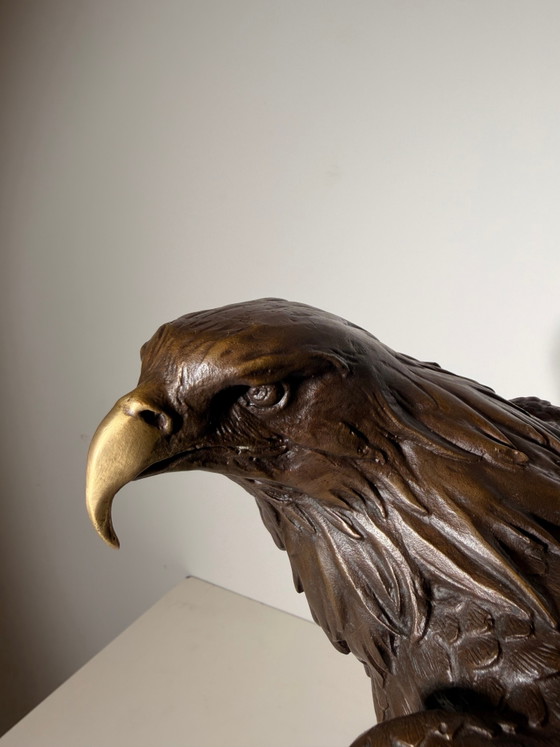 Gran escultura de águila de bronce – Wood (photo 4 of 6)