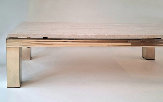 Image 1 of Table basse en travertin Belgachrom