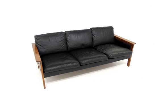 Scandinavische Leren Bank van Möbel-Ikéa, Zweden, Jaren 60, Ikea, Bankstel, Leer, Scandinavian (foto 9 van 9)
