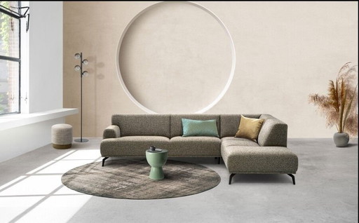 NEW Montel Marvel Corner Sofa - Suez Fabric - Turtle