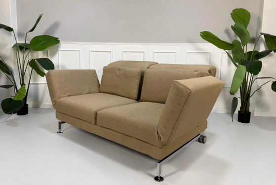 Image 1 of Brühl Moule Sofa Beige Sand Schlafsofa Designer Couch Chrom