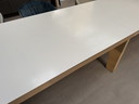 Arco Fat Work Table Oak Wood Whitewax 450