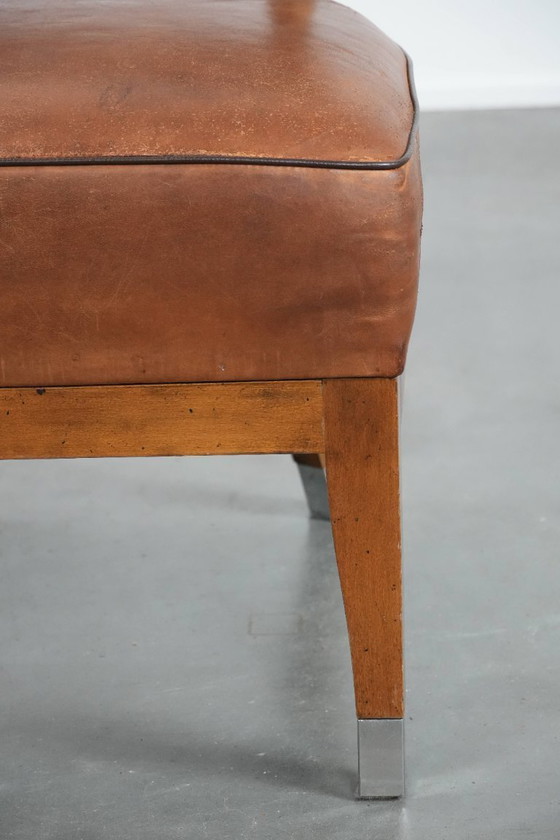 Image 1 of Vintage design armchair/cocktail chair made of sheepskin