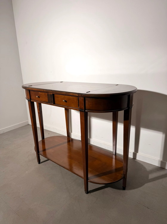 Double-Faced Wooden Console Table with Drawers and Hidden Storage – Side tables (photo 2 of 5)