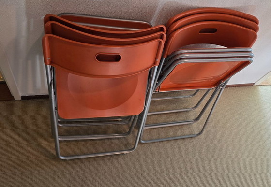 Image 1 of Sedie pieghevoli Ikea Design di Niels Gammelgaard Arancione