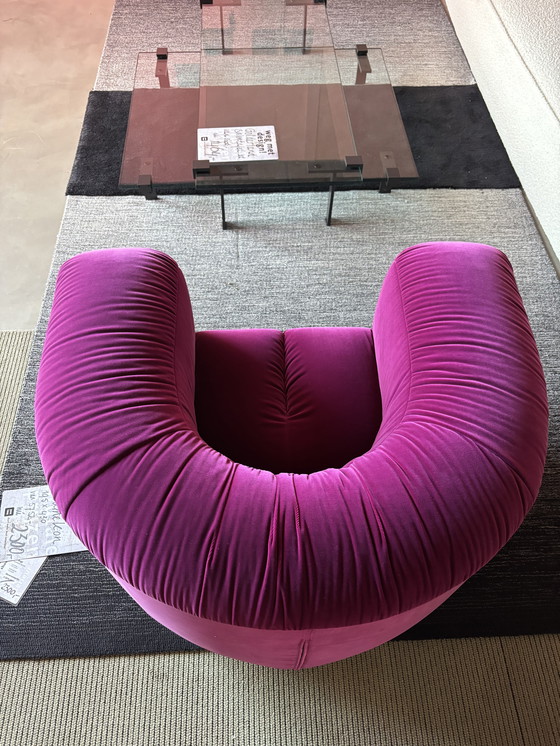 Image 1 of Poltrona lounge Desede DS 707 in velluto fucsia, modello da esposizione LP € 6.180