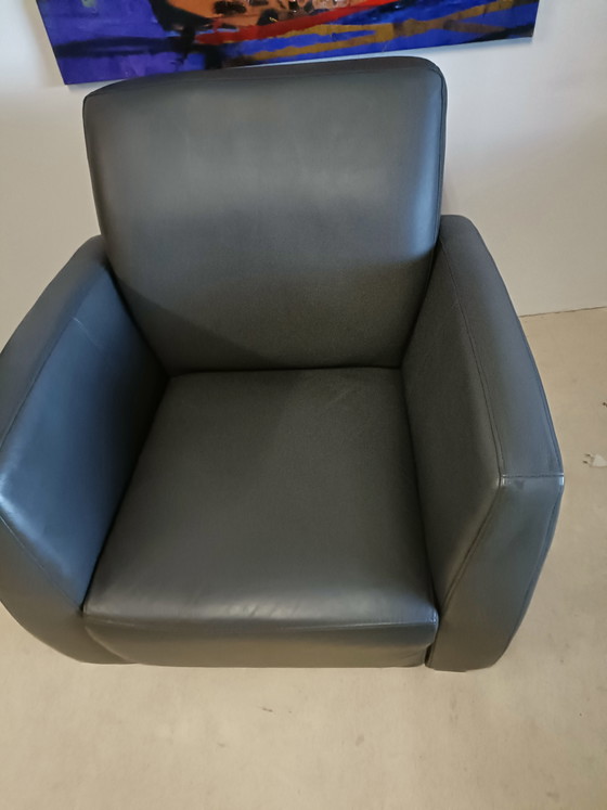 Poltrona in Pelle Grigio Scuro – Poltrone, Leather, Wood (photo 9 of 15)