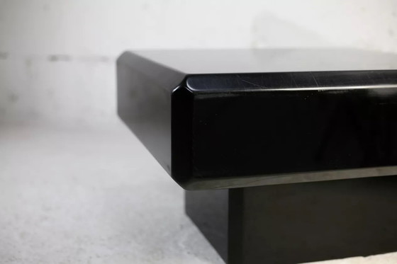 Image 1 of Tavolino da caffè in legno laccato nero