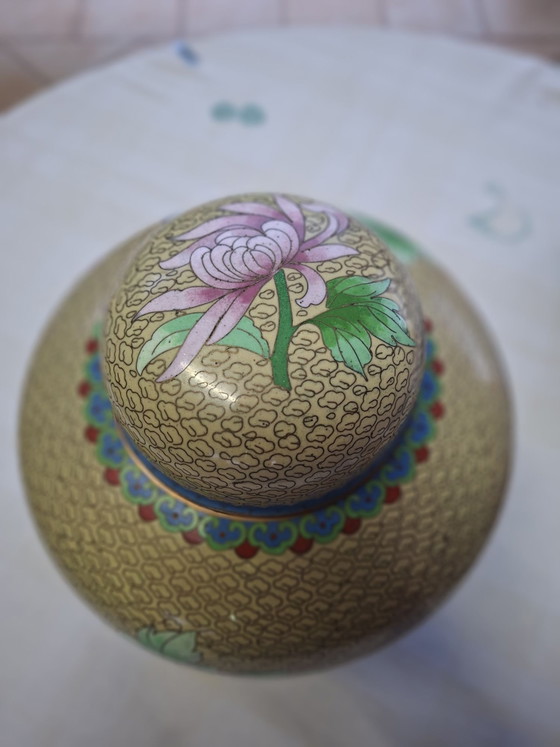Cloisonné Potiche – Vases, Wood, Metal (photo 4 of 12)
