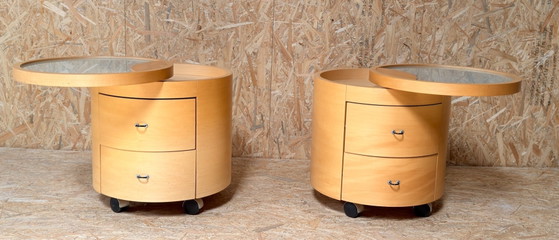 Image 1 of Tables de chevet design Hülsta - lot de 2