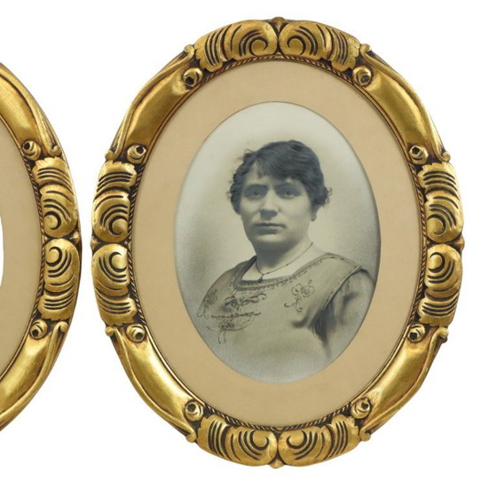 Image 1 of Antieke Portretten  Bladgoud ca 1900