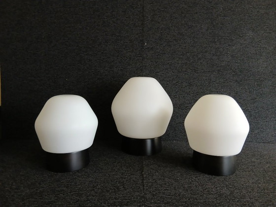 Image 1 of Lampade da soffitto (3) - Vetro opalino - Philips - Vintage