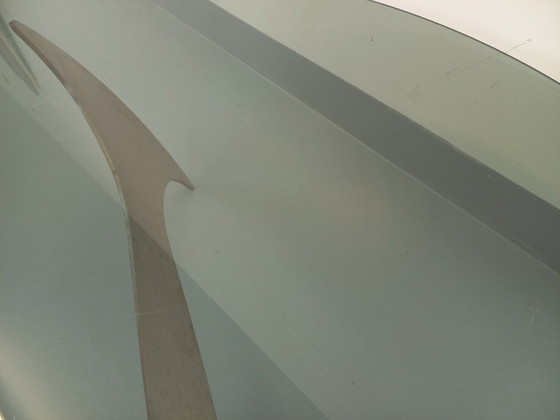 Image 1 of Vintage Propeller Coffee Table by Knut Hesterberg in Steel and Smoked Glass from the 1960s