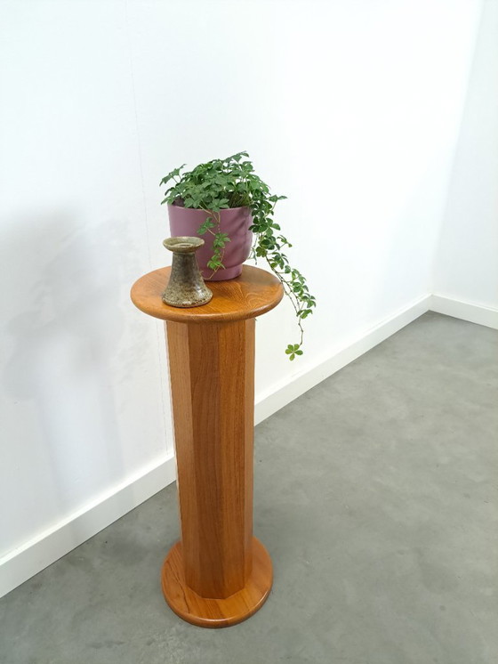 Image 1 of Teak pillar, plant stand, column