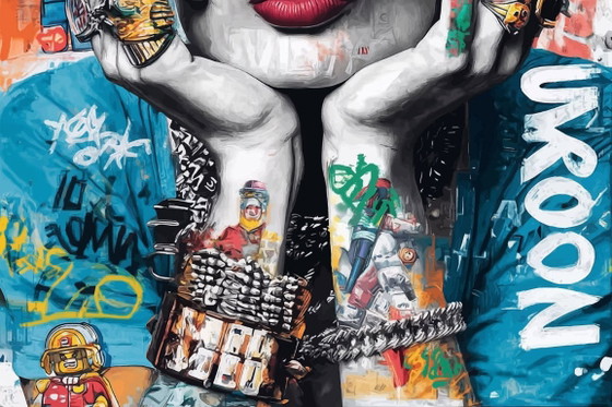 IPR GRAPH - Harley Quinn - Artist's Canvas – Lithographs & prints (photo 7 of 14)