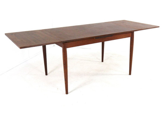 Image 1 of Lübke extendable rectangular dining table vintage