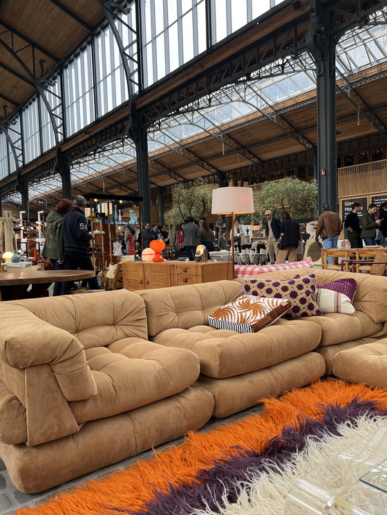 Image 1 of First generation Mah Jong bank by Hans Hopfer and Roche Bobois